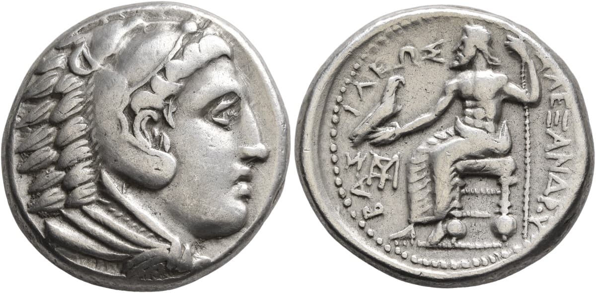 Antipater tetradrachm, in the style of Alexander III